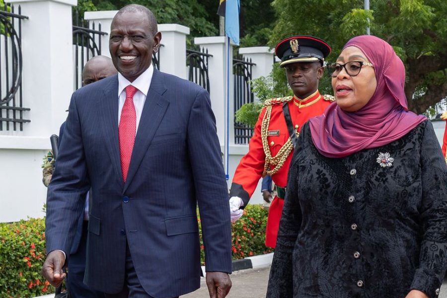 President William Ruto received by his Tanzanian Counterpart Sam